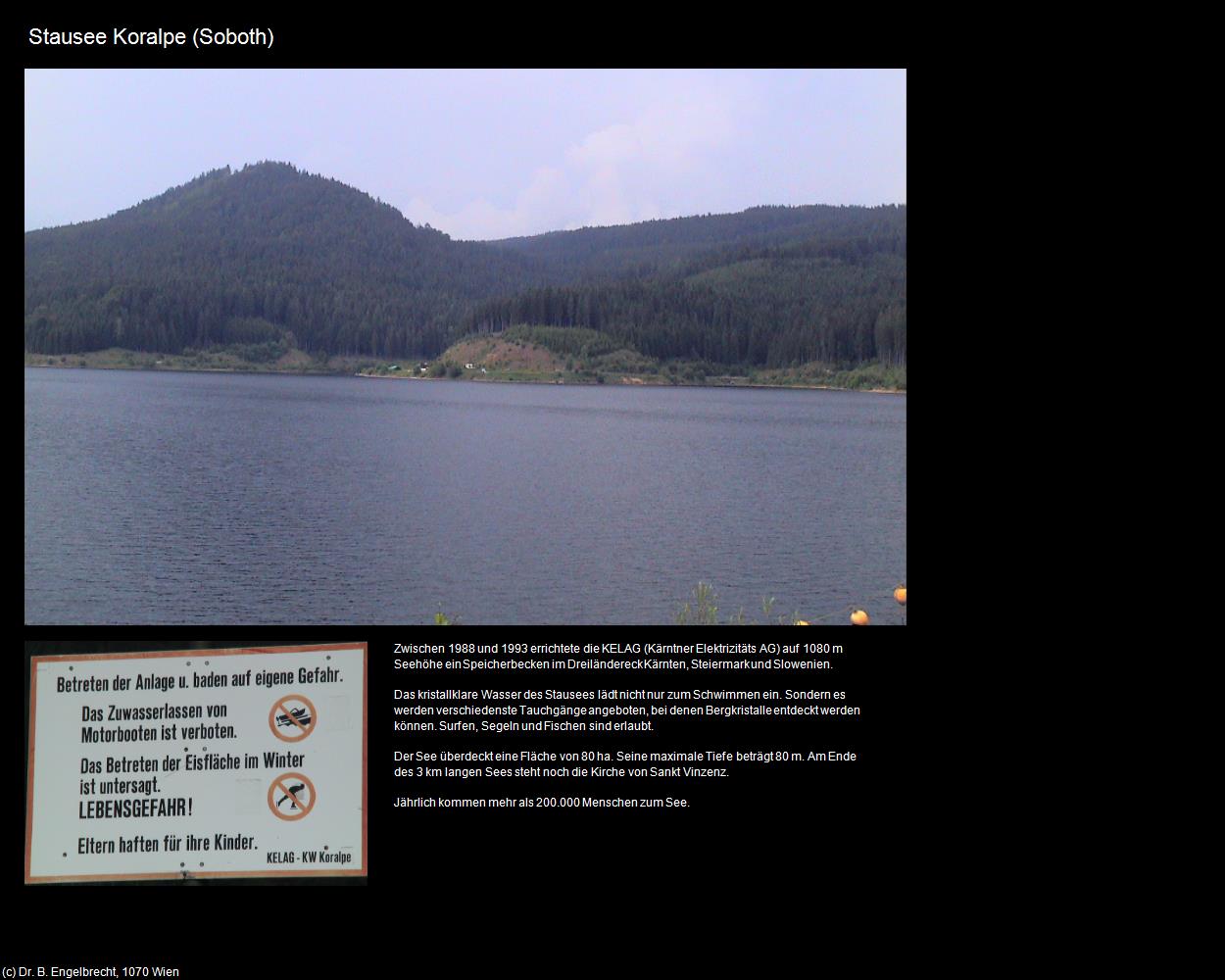 Stausee Koralpe (Soboth) in Kulturatlas-STEIERMARK