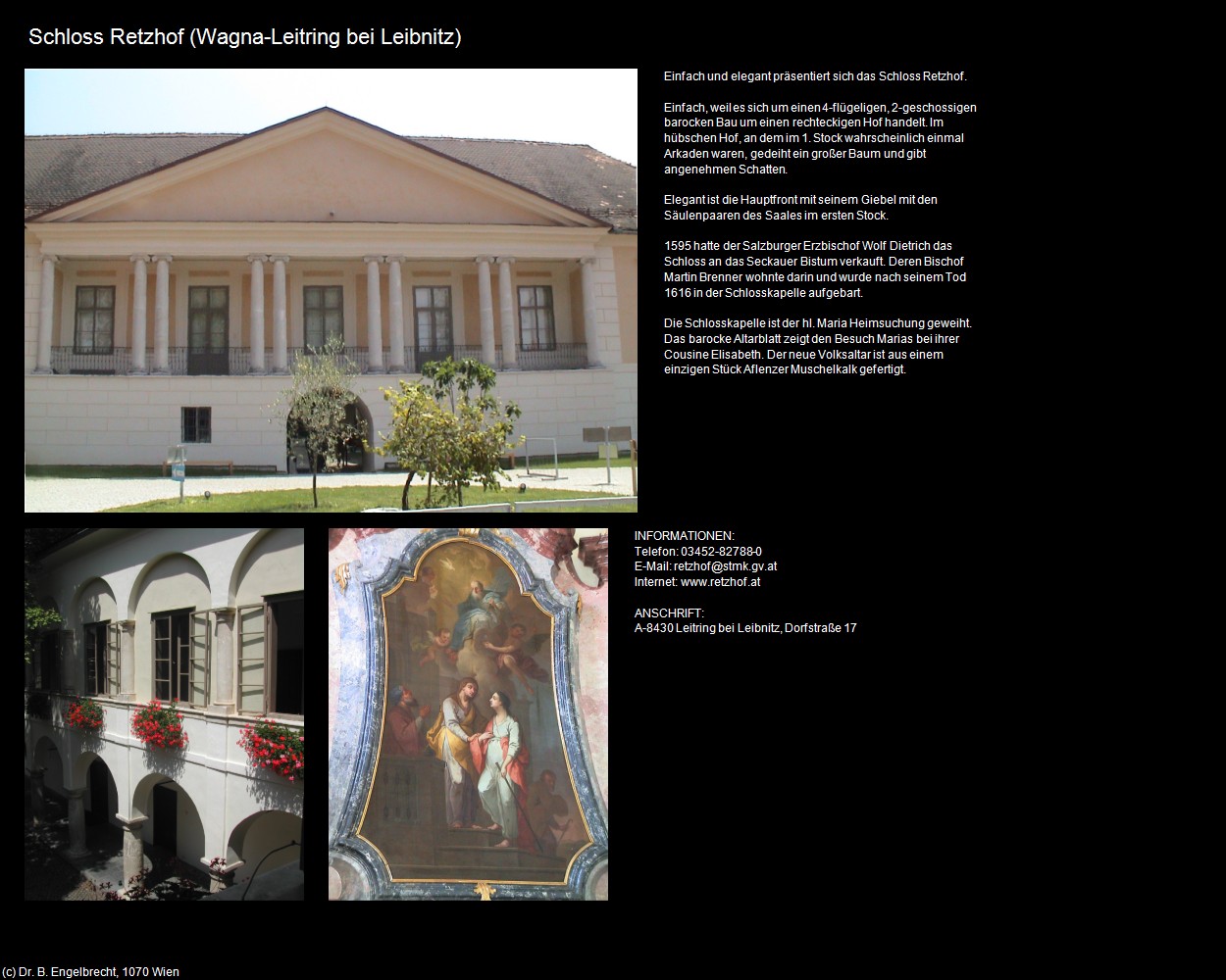 Schloss Retzhof (Leitring bei Leibnitz) (Wagna) in Kulturatlas-STEIERMARK