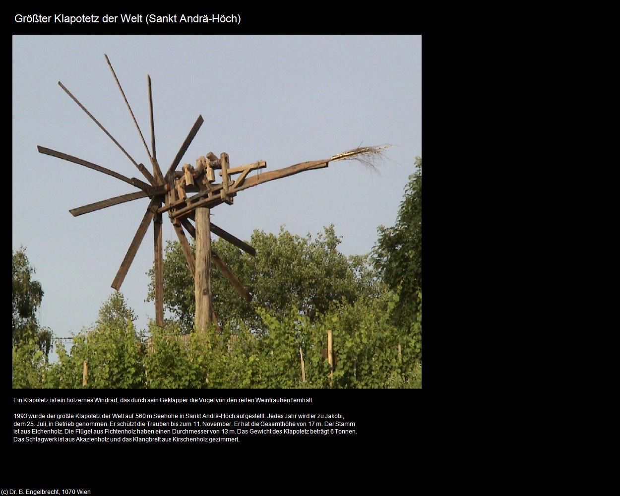 Größter Klapotetz der Welt (Sankt Andrä-Höch) in Kulturatlas-STEIERMARK