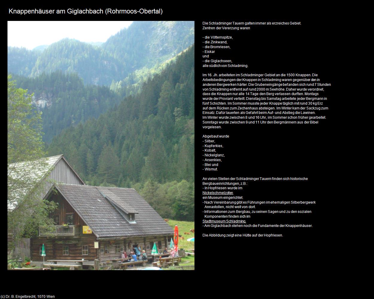 Knappenhäuser am Giglachbach (Obertal) (Rohrmoos) in Kulturatlas-STEIERMARK(c)B.Engelbrecht