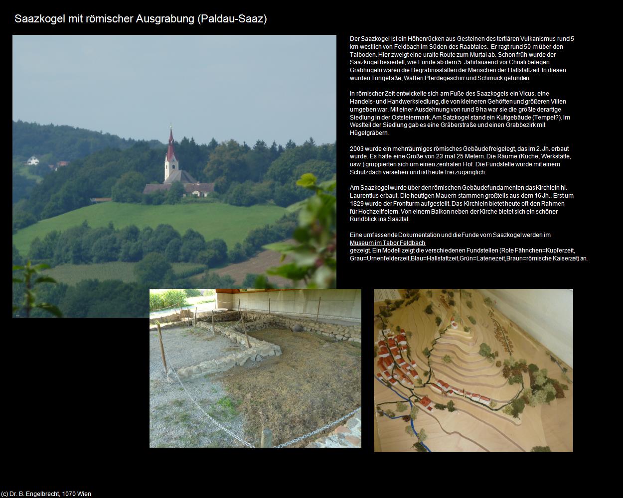 Saazkogel mit römischer Ausgrabung (Saaz) (Paldau) in Kulturatlas-STEIERMARK(c)B.Engelbrecht
