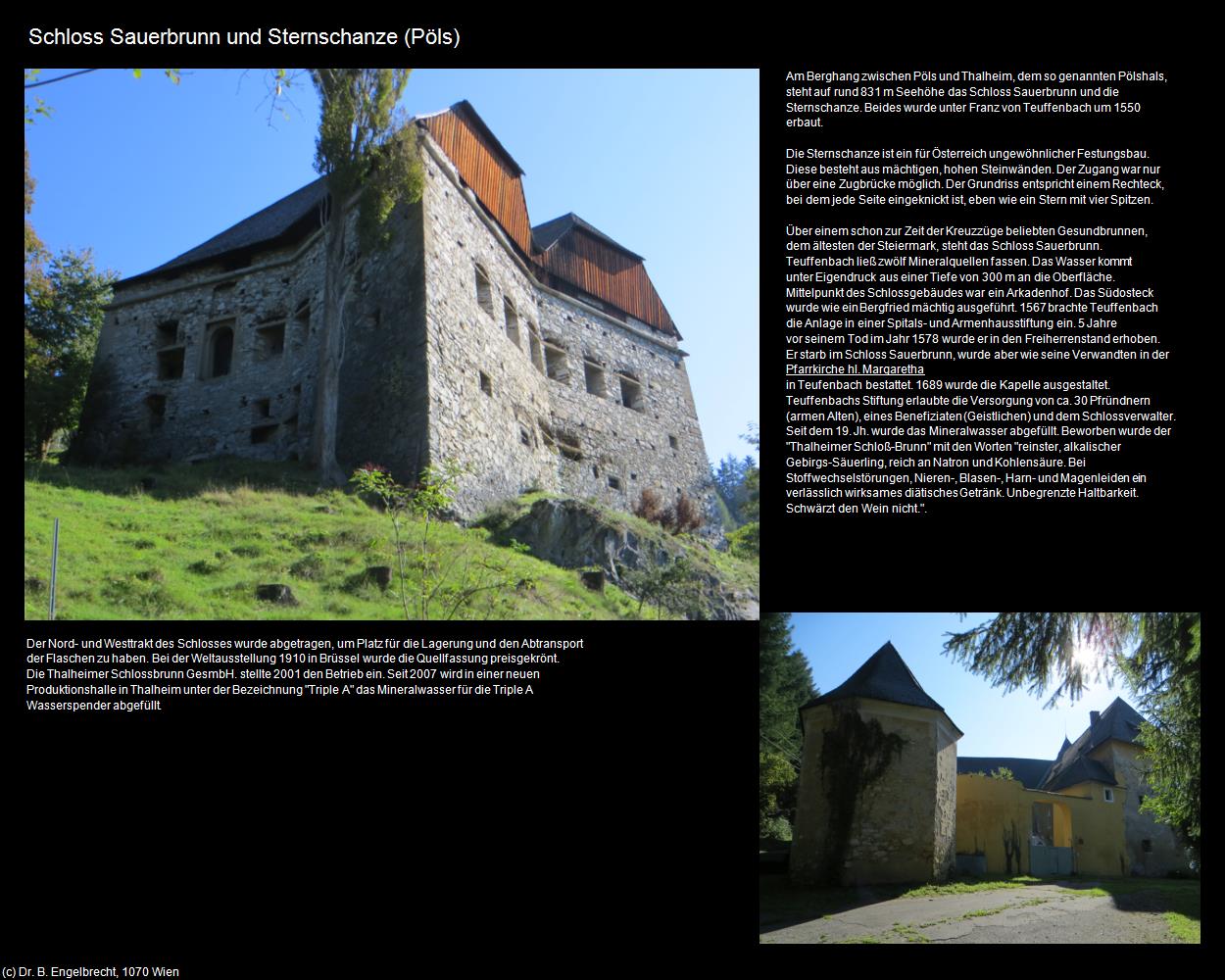 Schloss Sauerbrunn und Sternschanze  (Pöls) in Kulturatlas-STEIERMARK(c)B.Engelbrecht