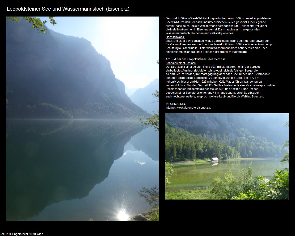 Leopoldsteiner See und Wassermannsloch  (Eisenerz) in Kulturatlas-STEIERMARK(c)B.Engelbrecht