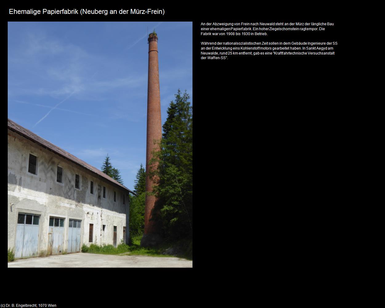 Ehem. Papierfabrik (Frein an der Mürz) (Neuberg an der Mürz) in Kulturatlas-STEIERMARK