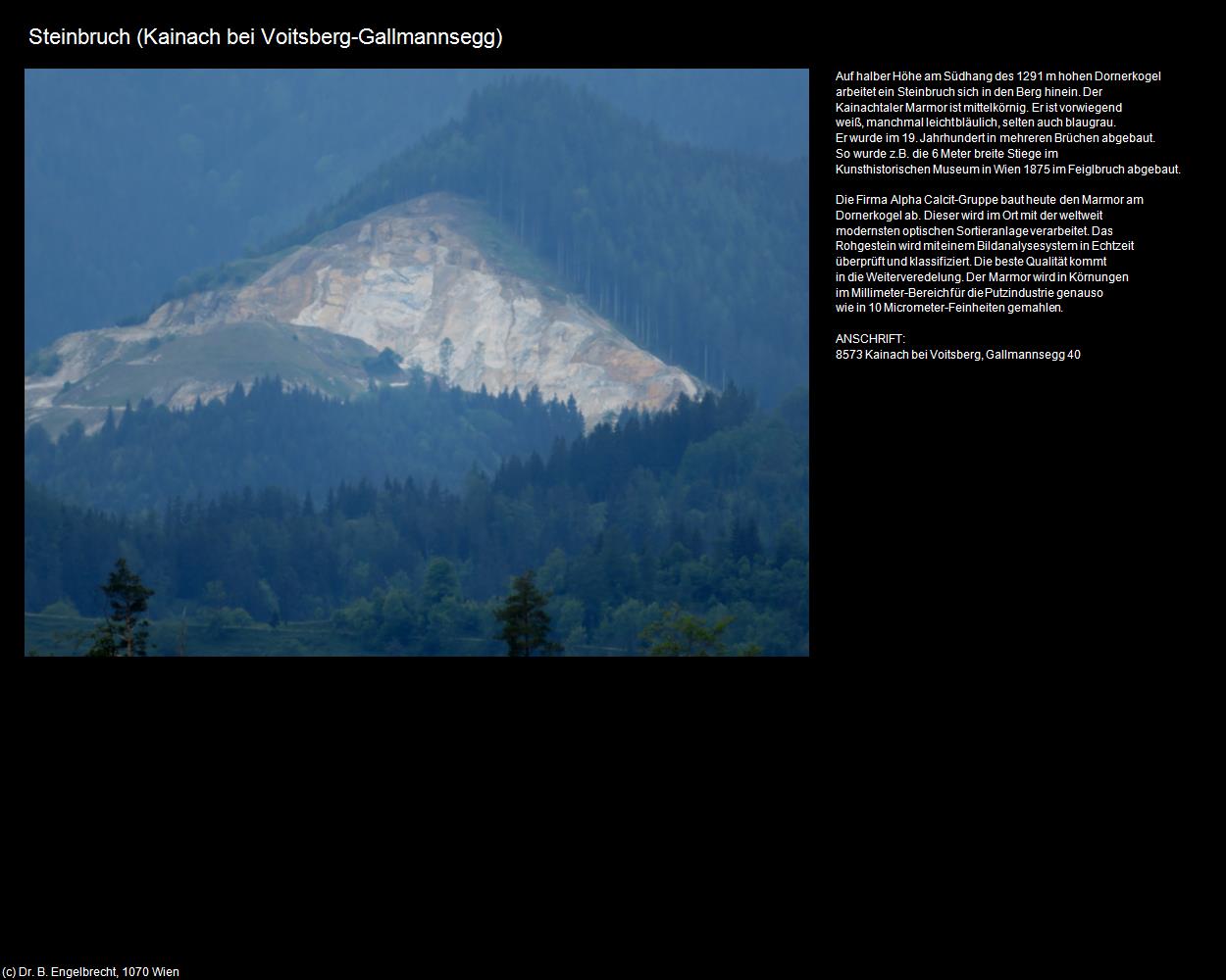 Steinbruch (Gallmannsegg) (Kainach bei Voitsberg) in Kulturatlas-STEIERMARK