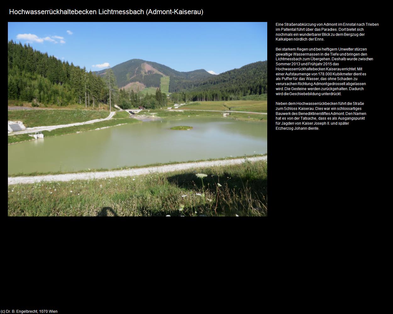 Hochwasserrückhaltebecken Lichtmessbach (Kaiserau) (Admont) in Kulturatlas-STEIERMARK