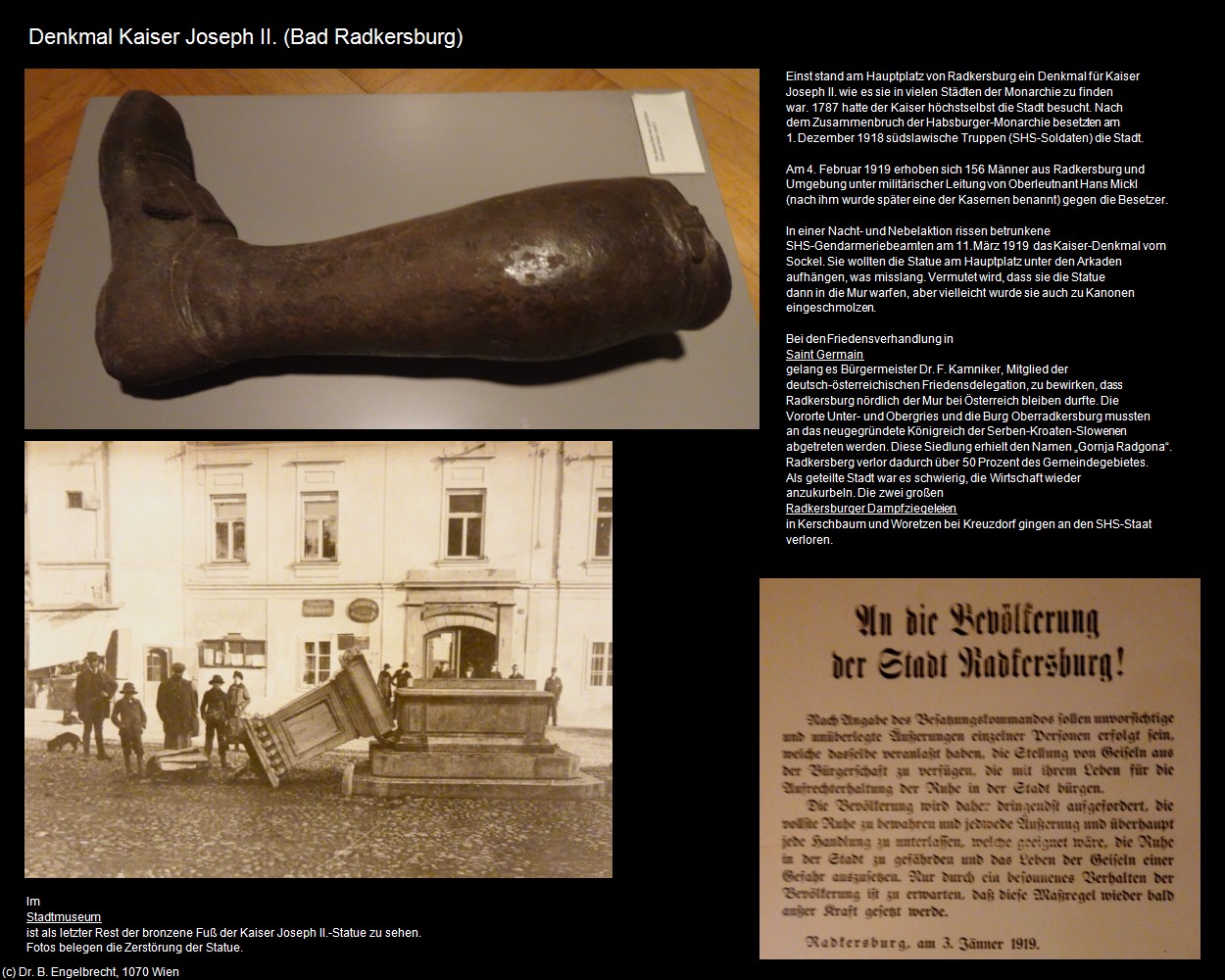 Denkmal Kaiser Joseph II. (Bad Radkersburg) in Kulturatlas-STEIERMARK(c)B.Engelbrecht