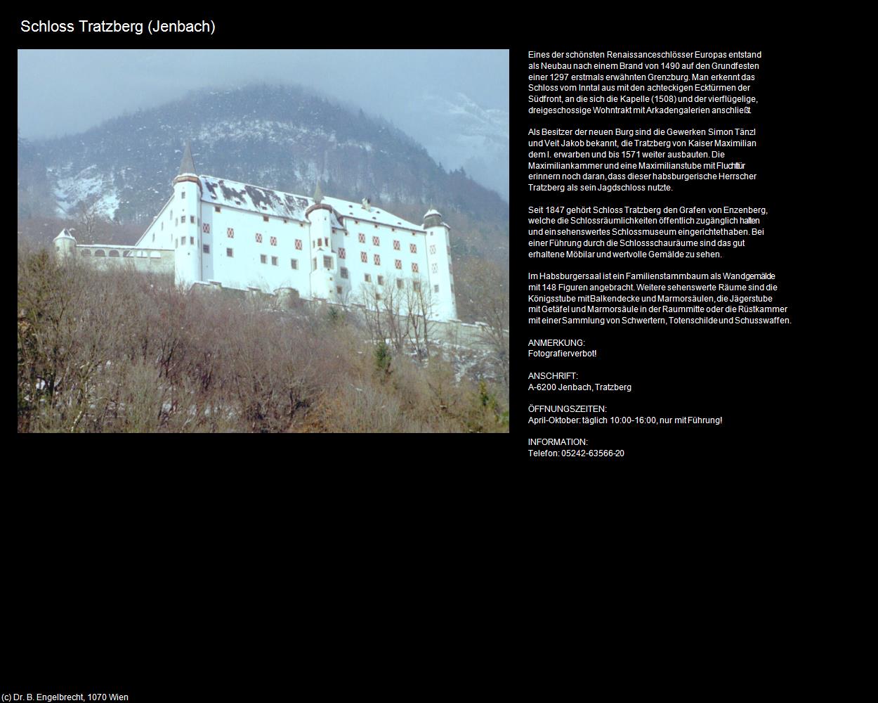 Schloss Tratzberg (Jenbach) in Kulturatlas-TIROL