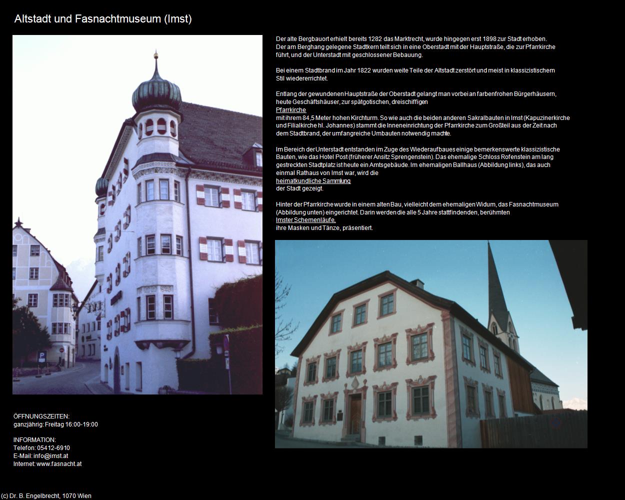 Altstadt mit Fasnachtmuseum (Imst) in Kulturatlas-TIROL(c)B.Engelbrecht