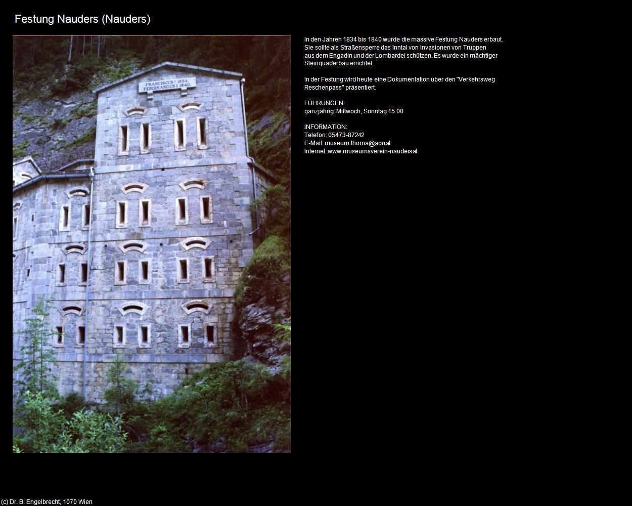 Festung Nauders (Nauders) in Kulturatlas-TIROL