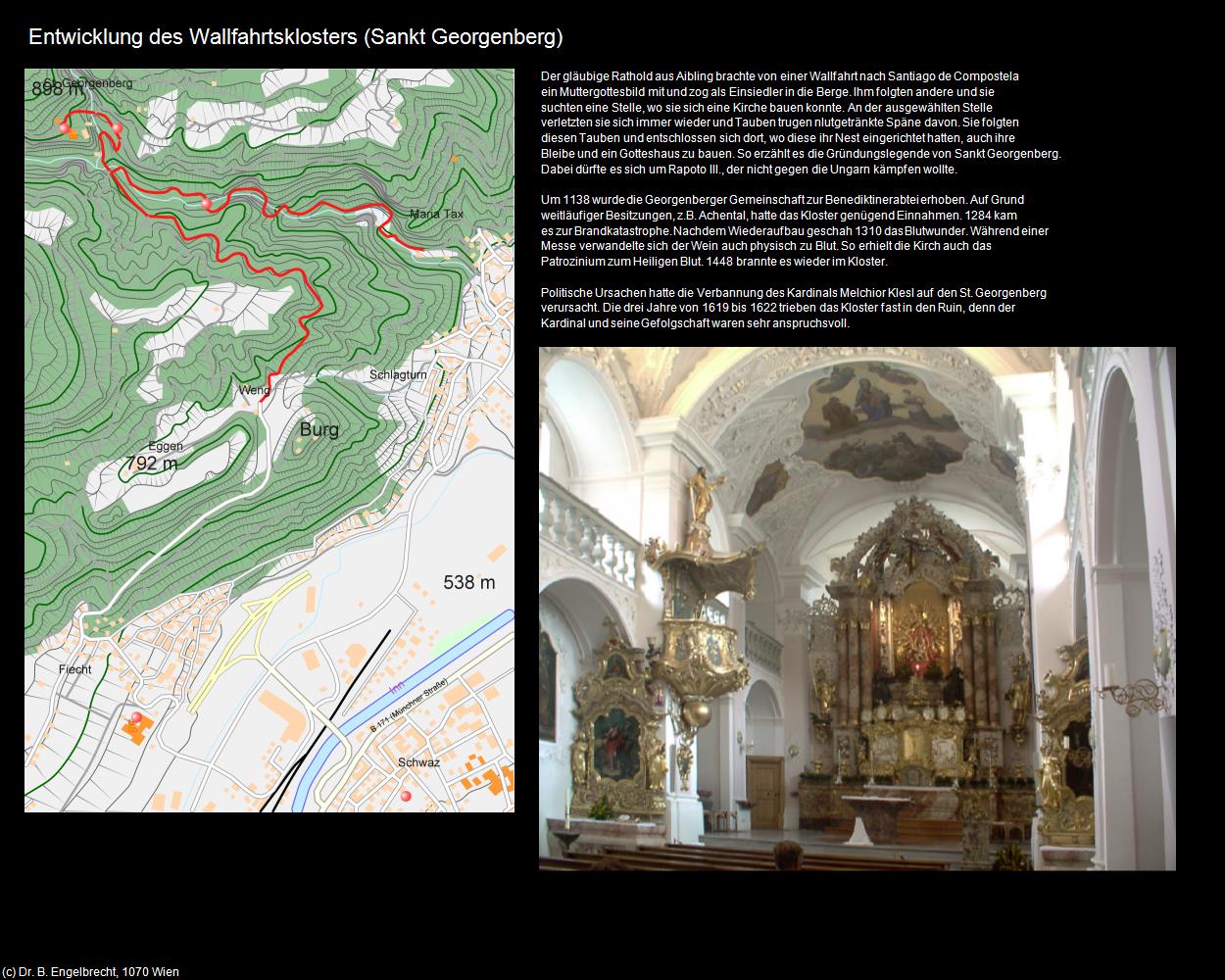 Entwicklung des Wallfahrtsklosters (Sankt Georgenberg) in Kulturatlas-TIROL(c)B.Engelbrecht