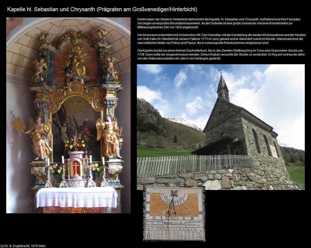 Kapelle hl. Sebastian und Chrysanth (Hinterbichl) (Prägraten am Großvenediger) in Kulturatlas-TIROL