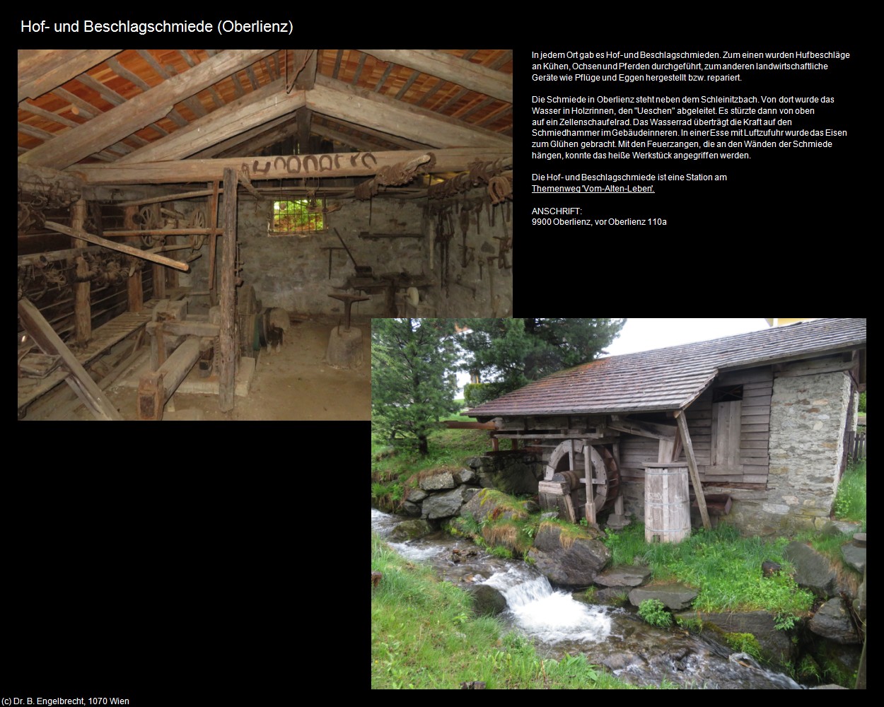 Hof- und Beschlagschmiede  (Oberlienz) in Kulturatlas-TIROL(c)B.Engelbrecht