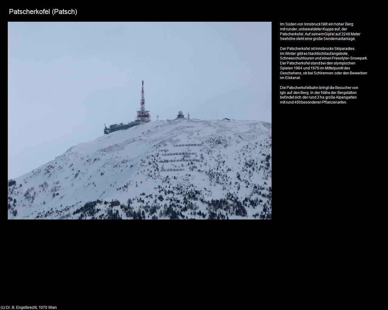Patscherkofel (Patsch) in Kulturatlas-TIROL