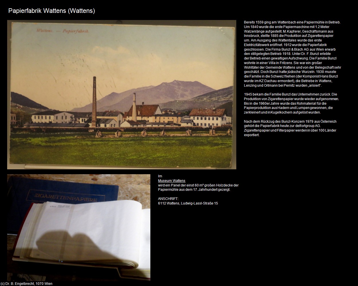 Papierfabrik Wattens (Wattens) in Kulturatlas-TIROL(c)B.Engelbrecht