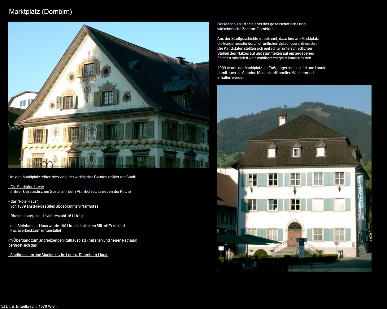 Marktplatz (Dornbirn) in Kulturatlas-VORARLBERG(c)B.Engelbrecht