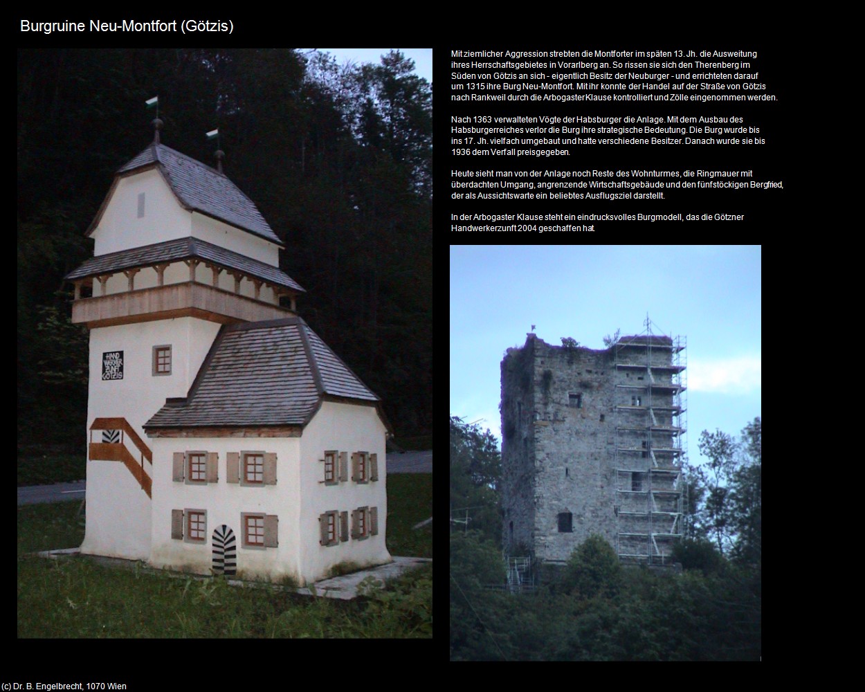 Burgruine Neumonfort (Götzis) in Kulturatlas-VORARLBERG