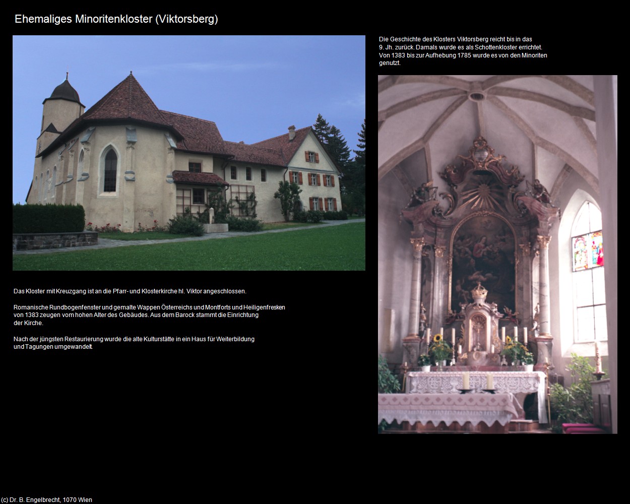 Ehem. Minoritenkloster (Viktorsberg) in Kulturatlas-VORARLBERG