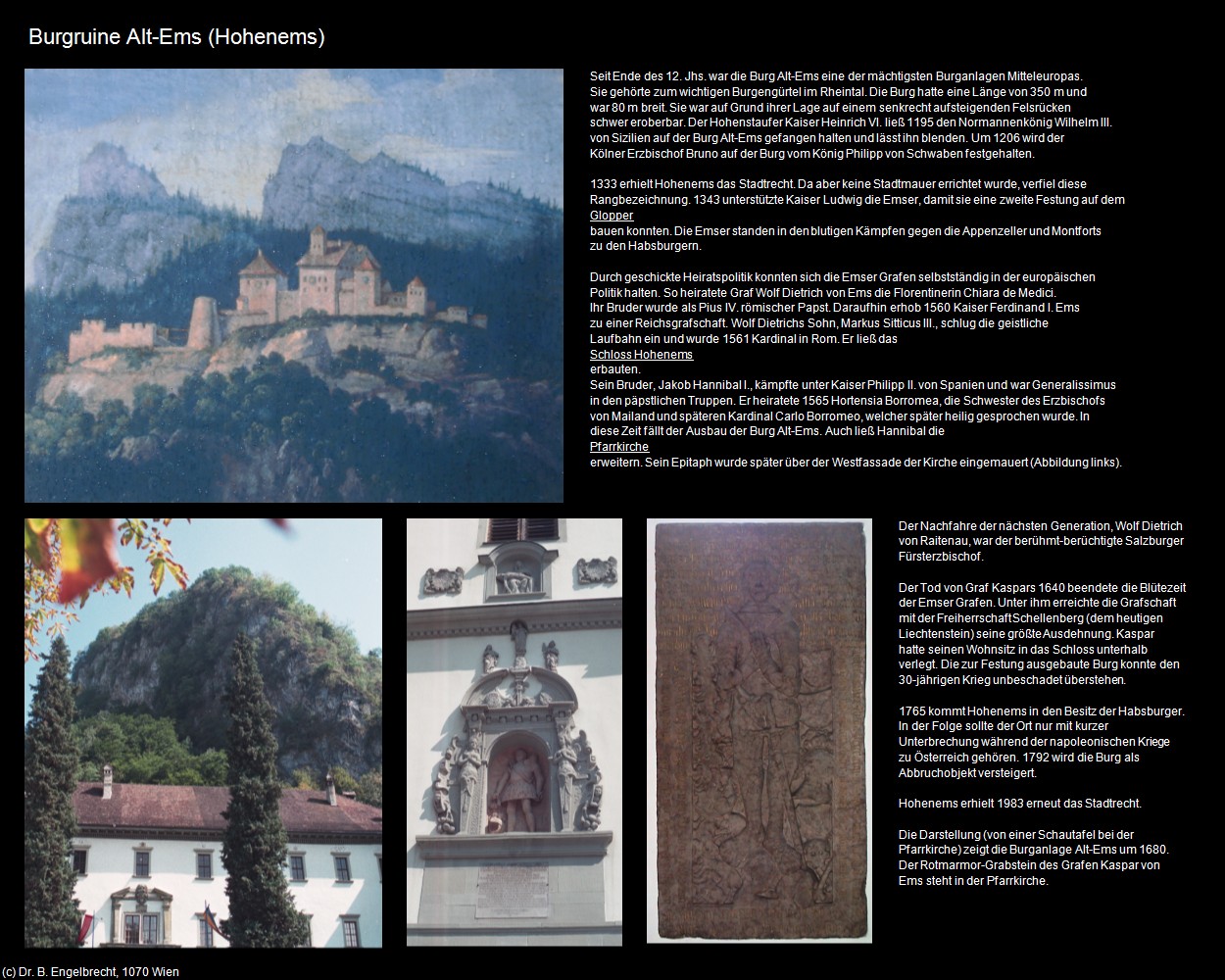 Burgruine Alt-Ems (Hohenems) in Kulturatlas-VORARLBERG(c)B.Engelbrecht