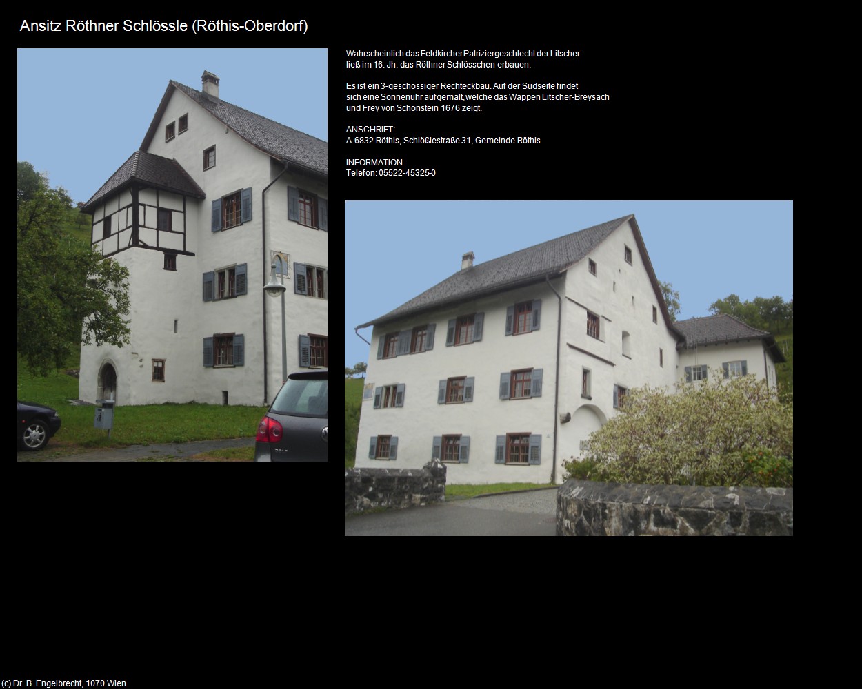 Ansitz Röthner Schlössle (Oberdorf) (Röthis) in Kulturatlas-VORARLBERG