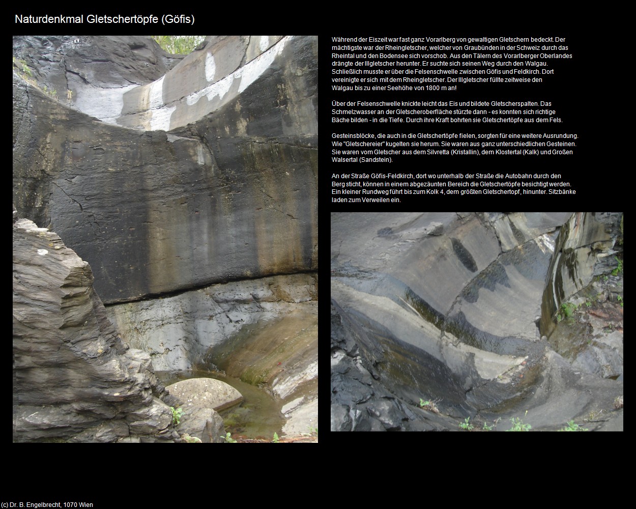 Naturdenkmal Gletschertöpfe (Göfis) in Kulturatlas-VORARLBERG