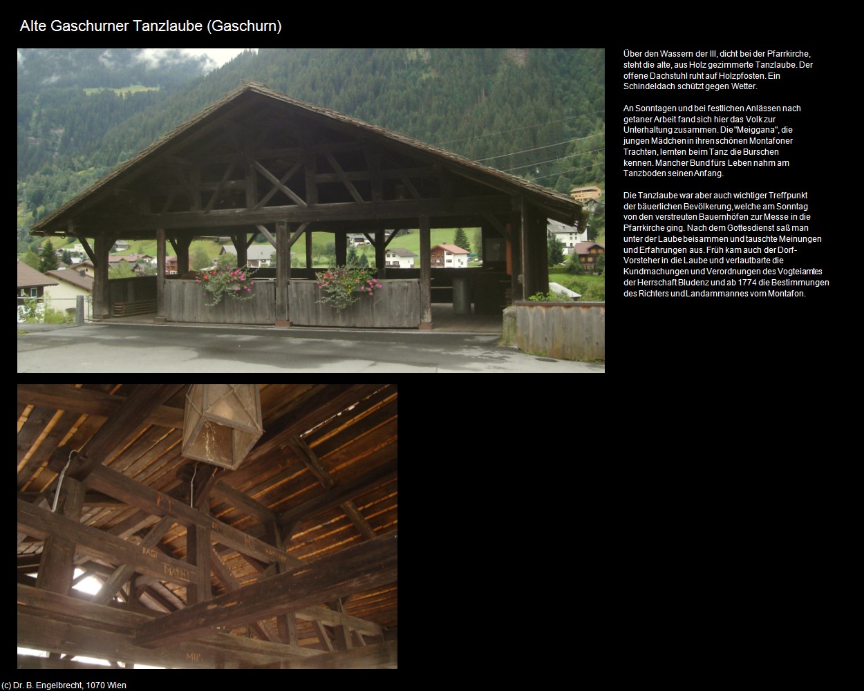 Alte Gaschurner Tanzlaube (Gaschurn) in Kulturatlas-VORARLBERG