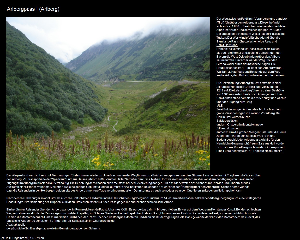 Arlbergpass I (Arlberg/Klösterle) in Kulturatlas-VORARLBERG(c)B.Engelbrecht