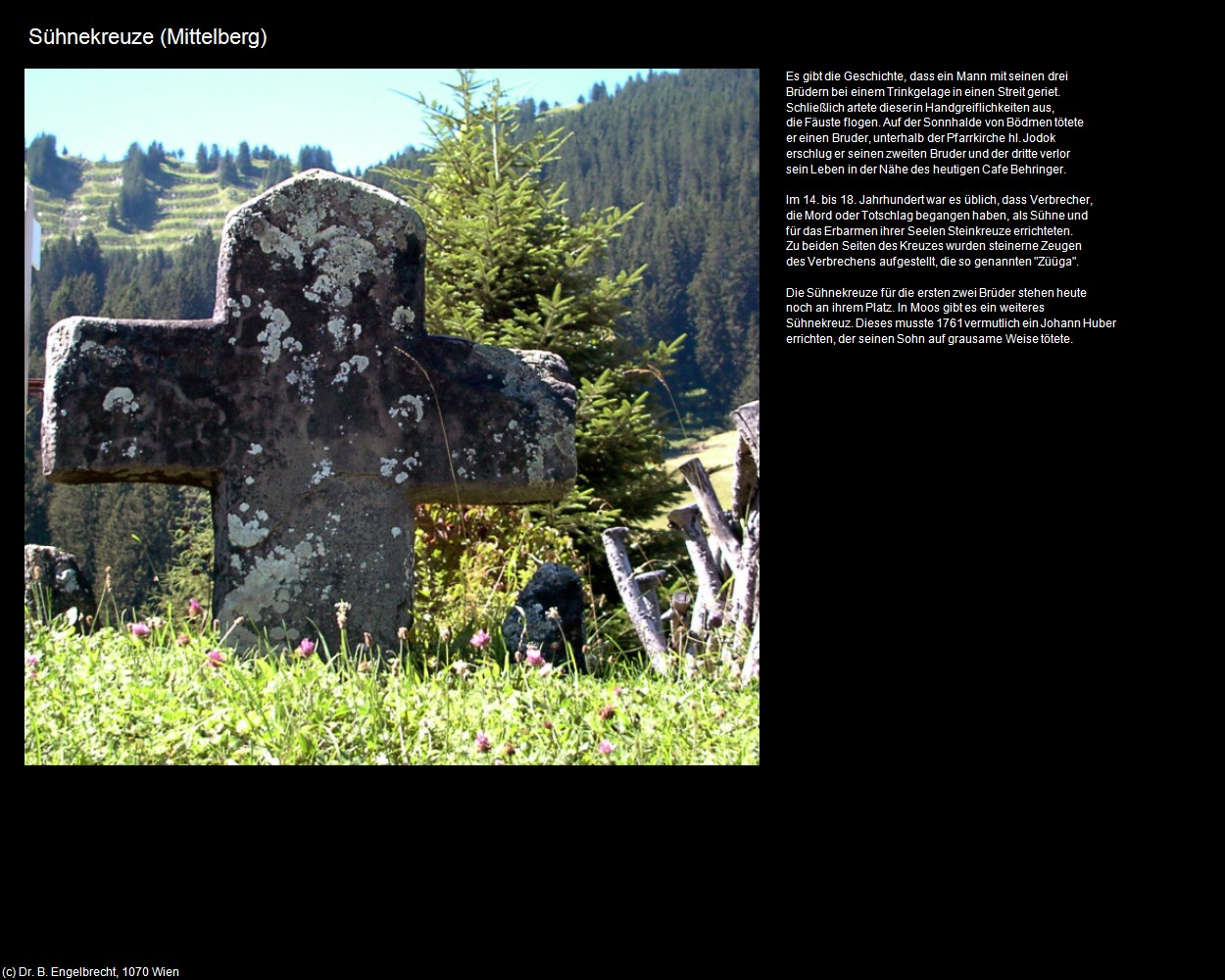 Sühnekreuze (Mittelberg) in Kulturatlas-VORARLBERG