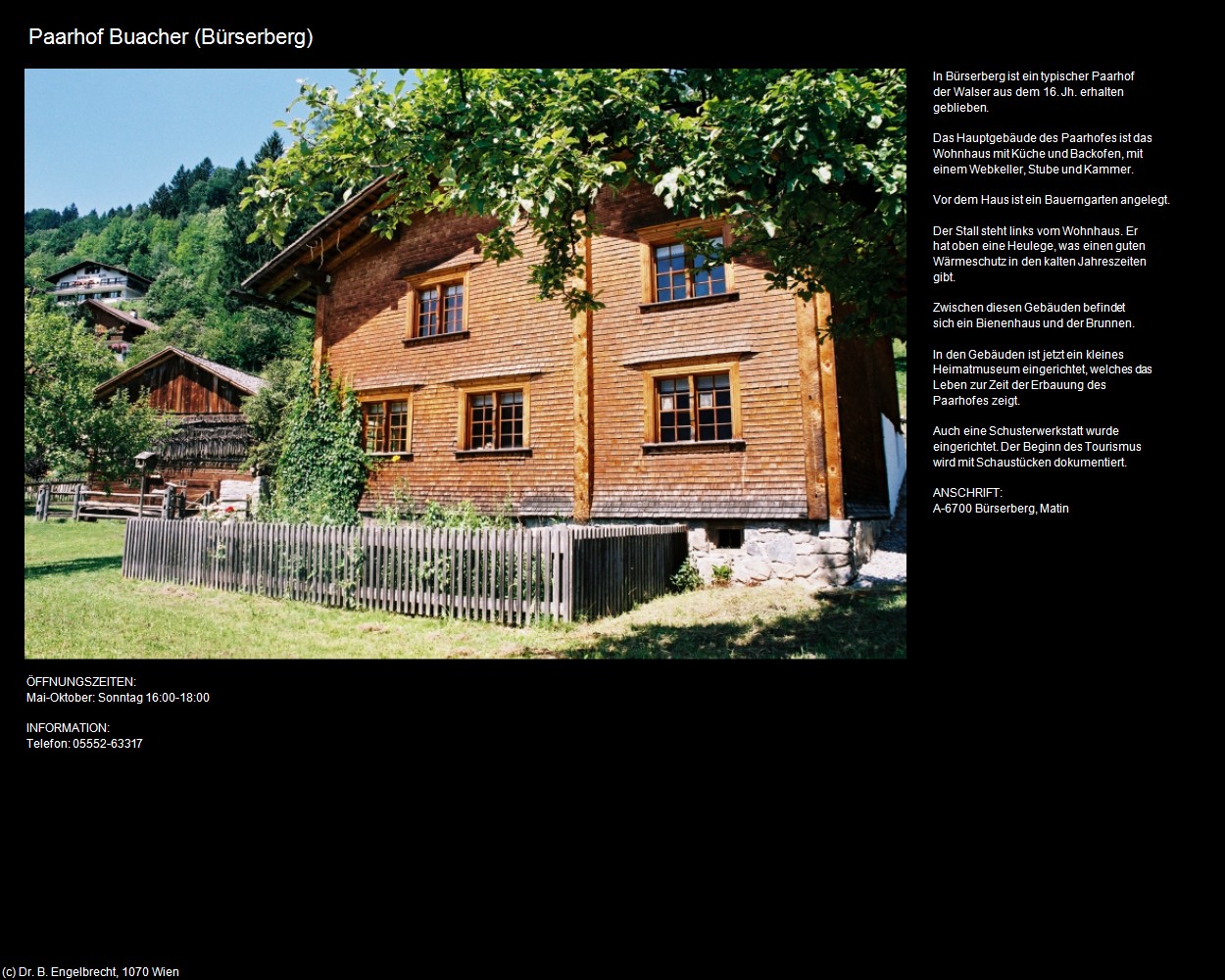 Paarhof Buacher (Bürserberg) in Kulturatlas-VORARLBERG