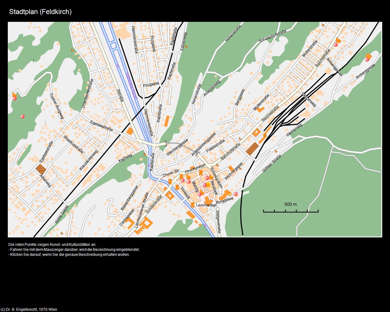 Stadtplan (Feldkirch) in Kulturatlas-VORARLBERG(c)B.Engelbrecht