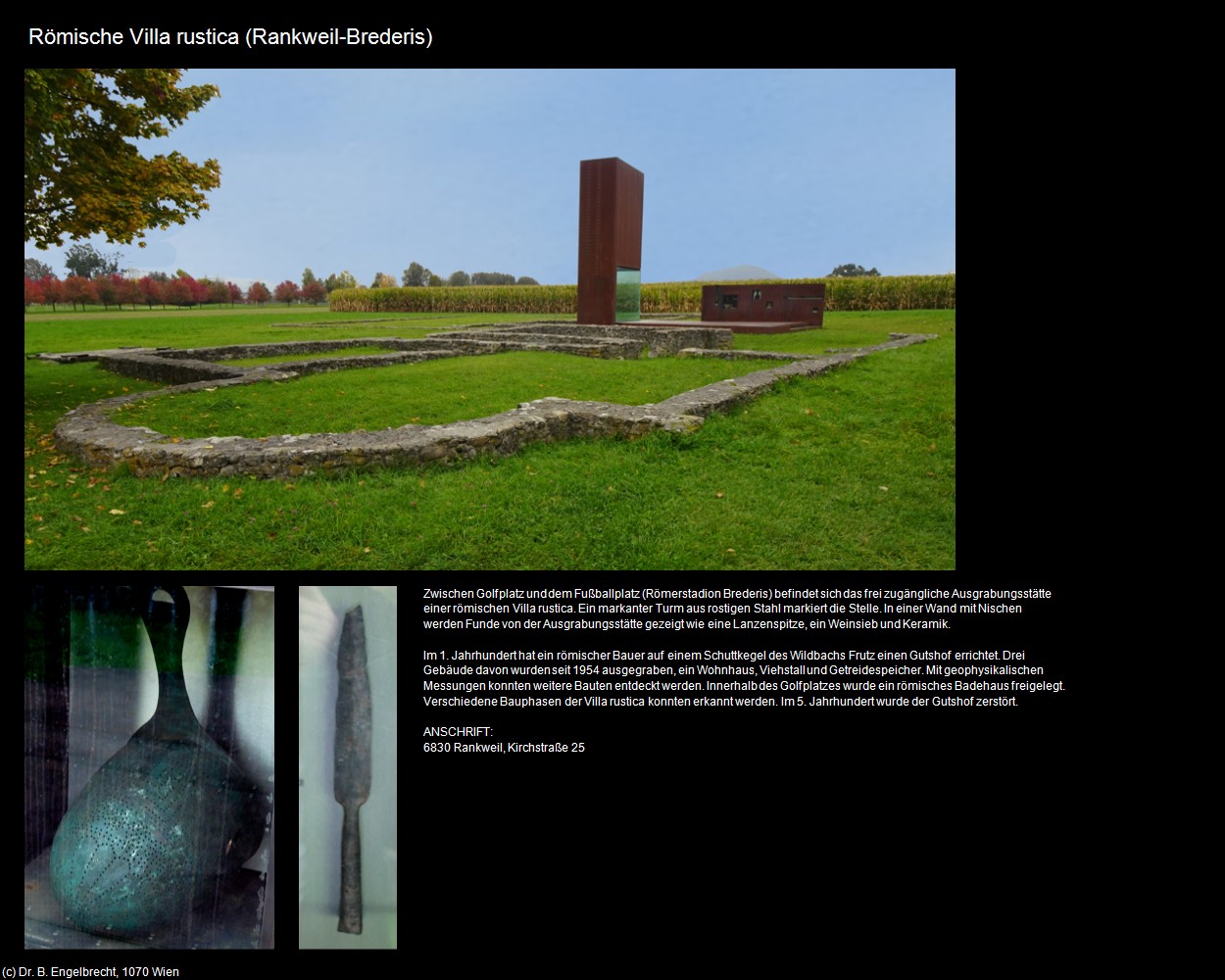 R&ouml;mische Villa rustica (Brederis) (Rankweil) in Kulturatlas-VORARLBERG