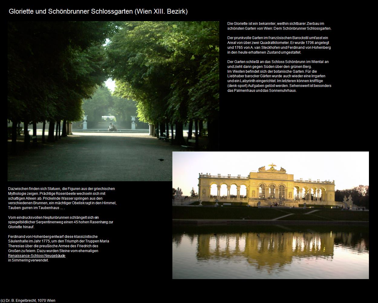 Gloriette und Schlosspark (Schönbrunn) in Kulturatlas-WIEN(c)B.Engelbrecht