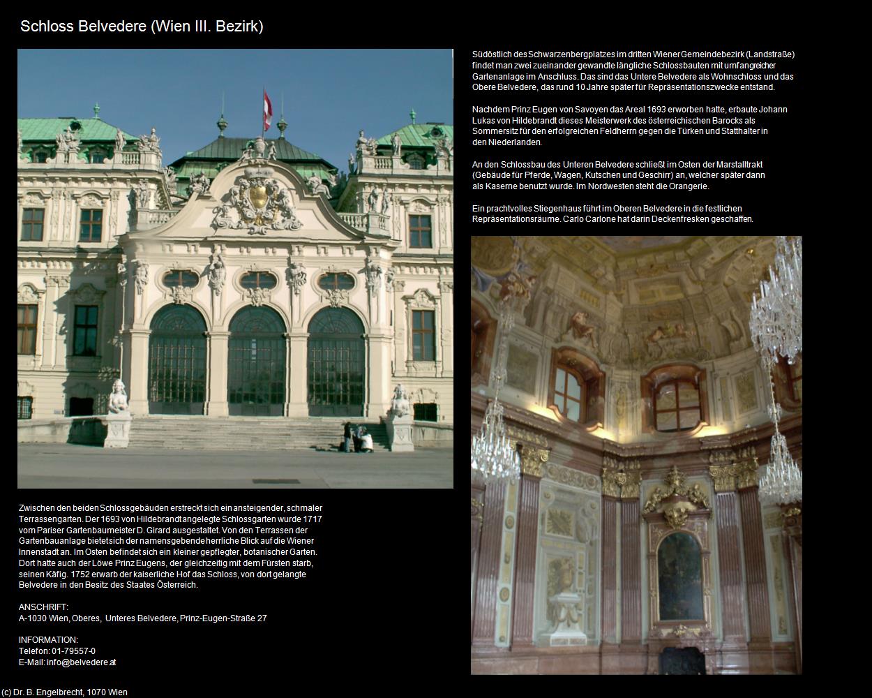 Schloss Belvedere (Belvedere) in Kulturatlas-WIEN