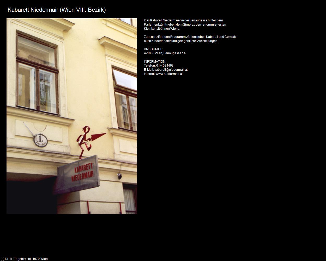 Kabarett Niedermair (VIII. Bezirk-Josefstadt) in Kulturatlas-WIEN