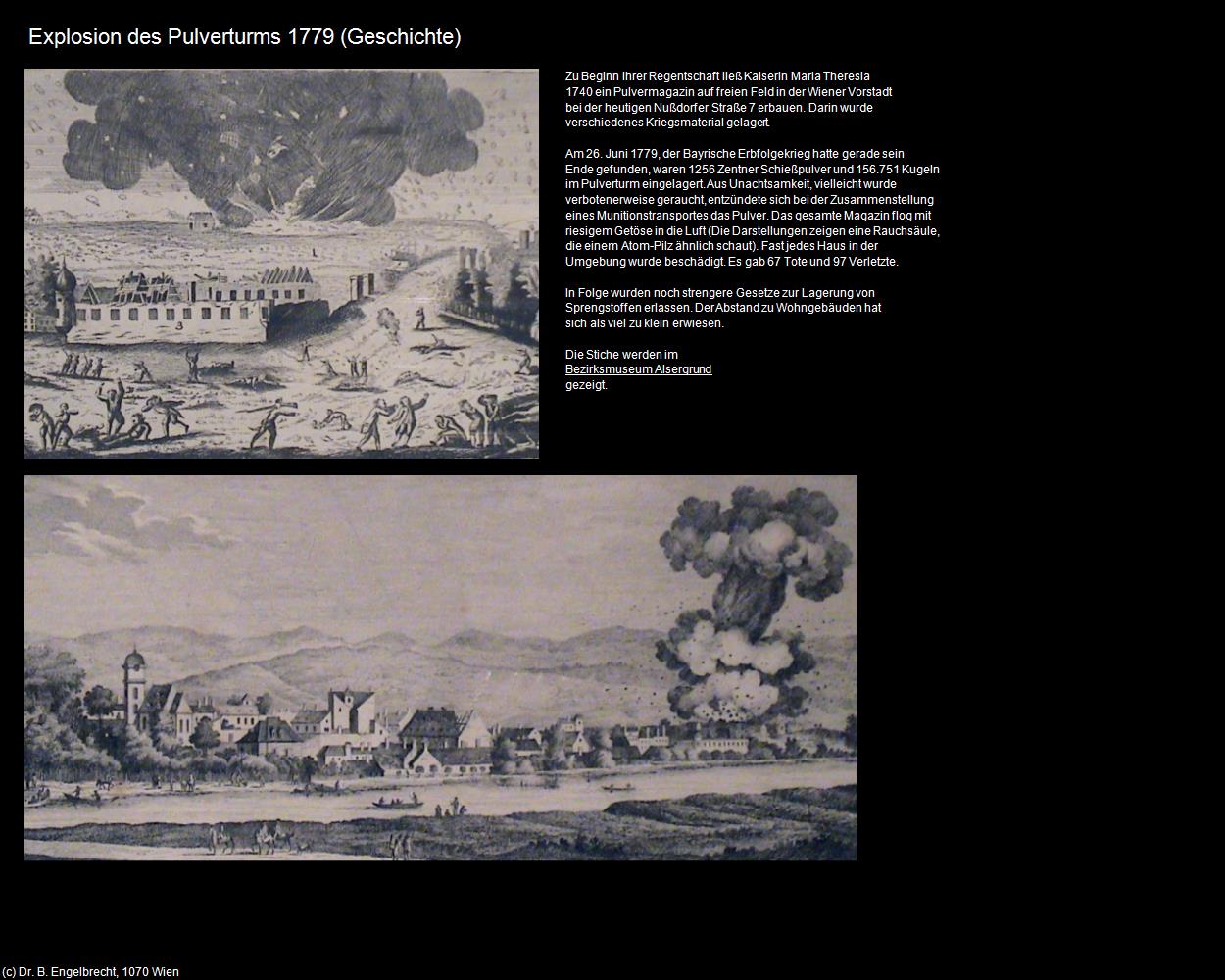 Explosion des Pulverturms 1779 (09-IX. Bezirk-Alsergrund) in Kulturatlas-WIEN(c)B.Engelbrecht