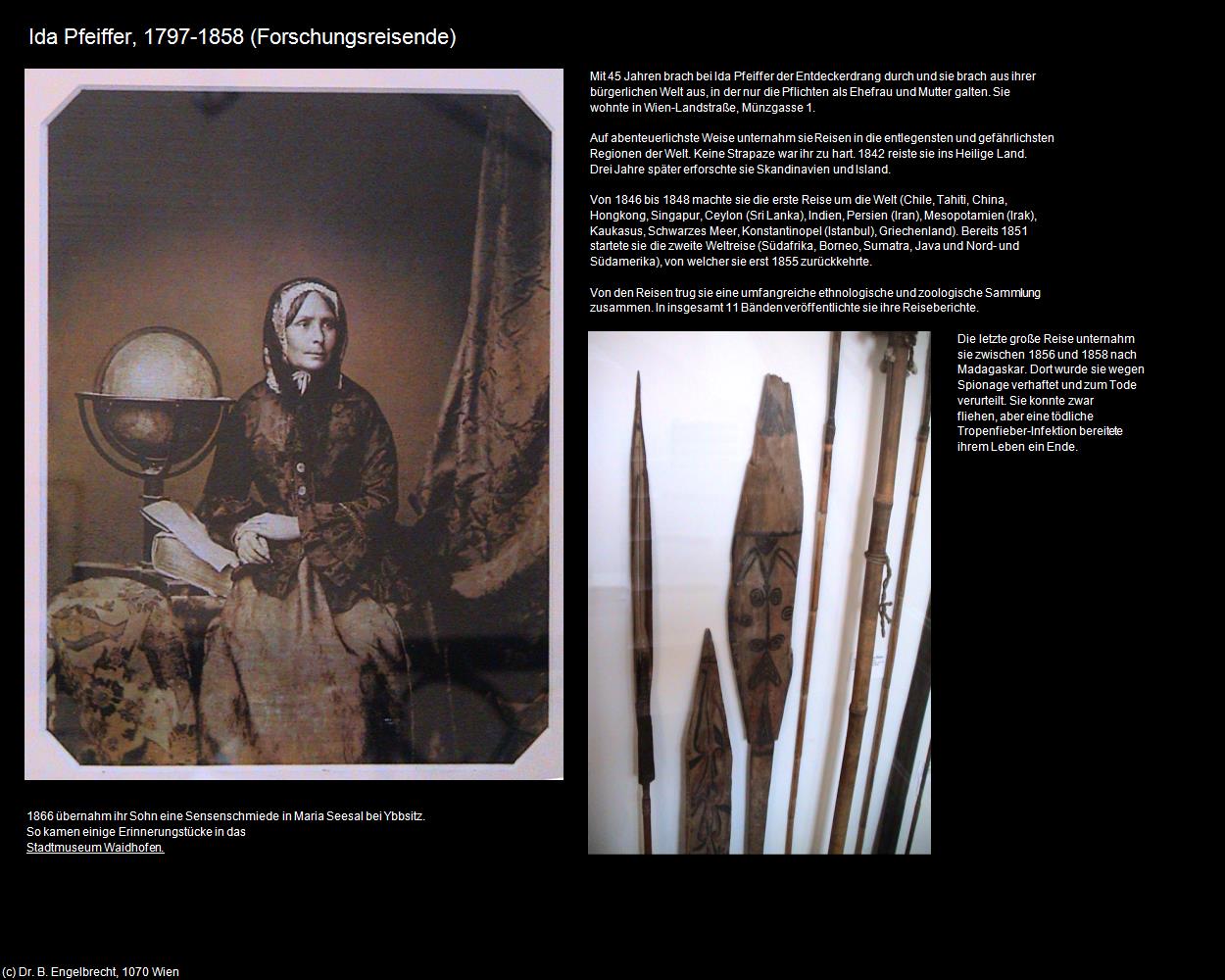 Ida Pfeiffer (III. Bezirk-Landstraße) in Kulturatlas-WIEN(c)B.Engelbrecht