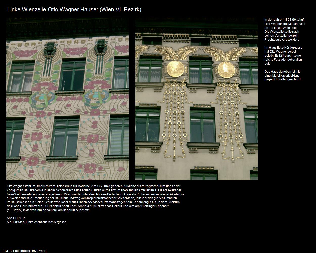 Linke Wienzeile-Otto Wagner (VI. Bezirk-Mariahilf) in Kulturatlas-WIEN