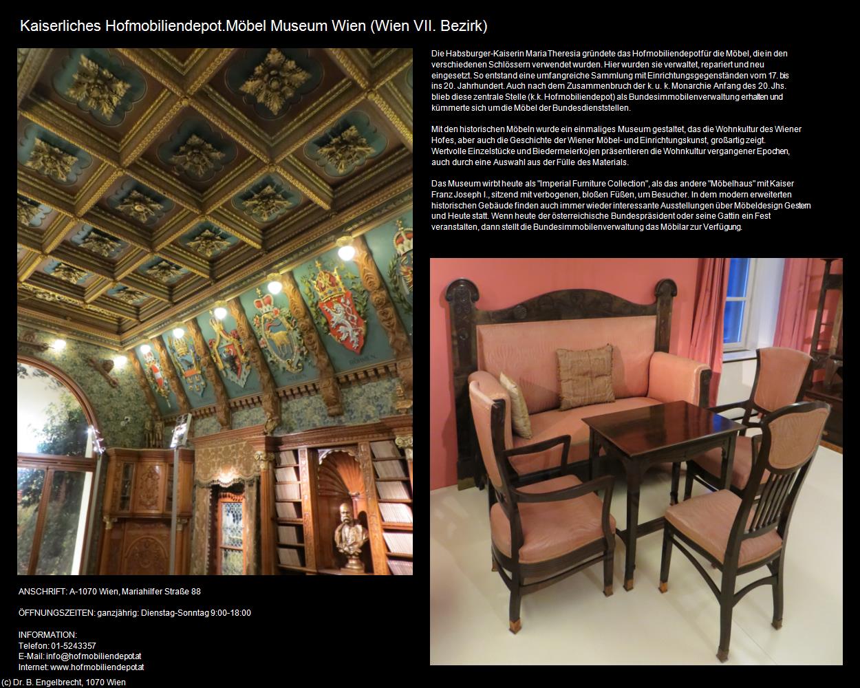 Kaiserliches Hofmobiliendepot.Möbel Museum Wien (VII. Bezirk-Neubau) in Kulturatlas-WIEN