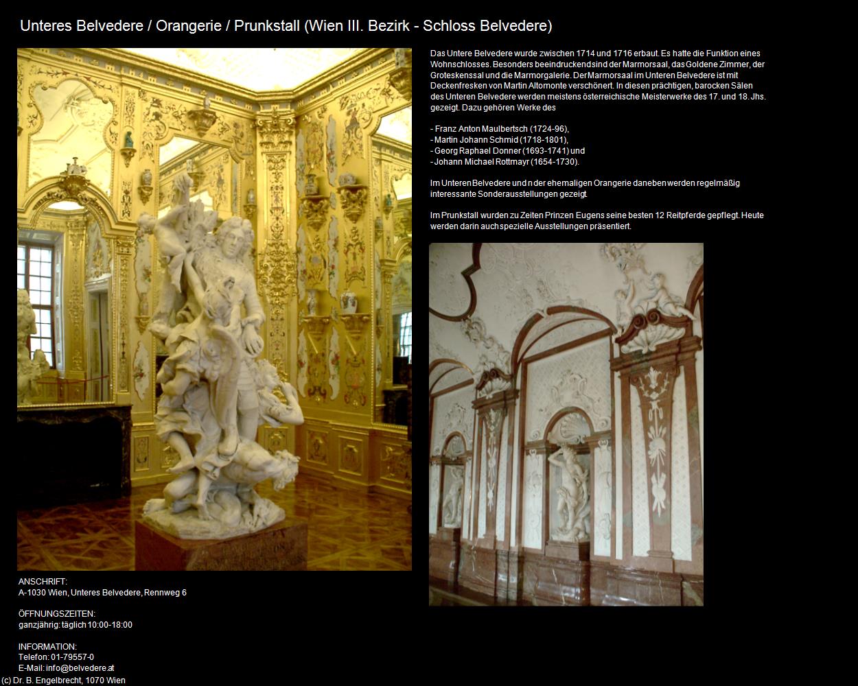 Unteres Belvedere/Orangerie/Prunkstall (Belvedere) in Kulturatlas-WIEN