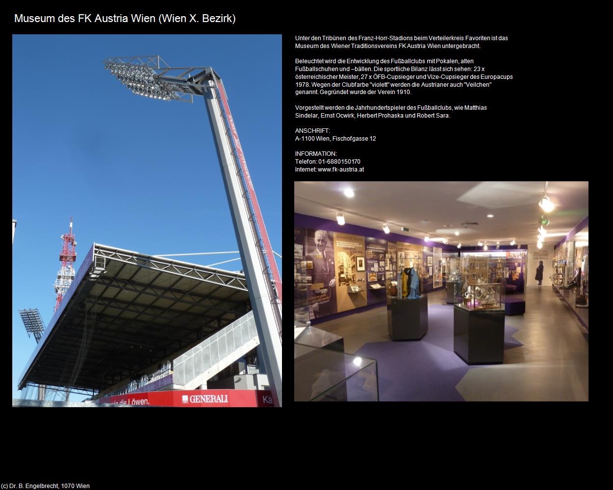 Museum des FK Austria Wien (X. Bezirk-Favoriten) in Kulturatlas-WIEN