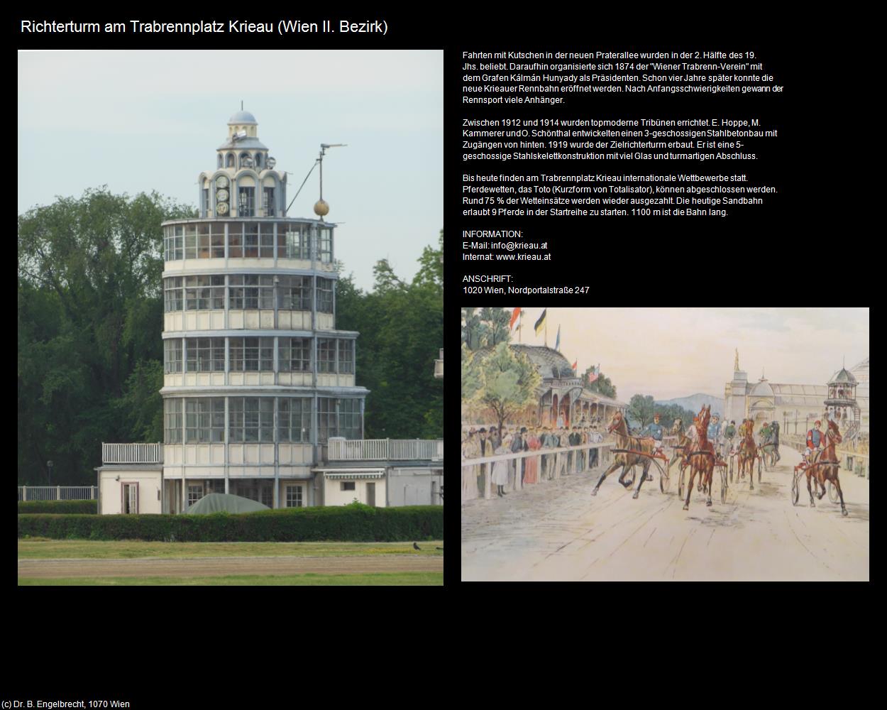 Richterturm am Trabrennplatz Krieau   (II. Bezirk-Leopoldstadt) in Kulturatlas-WIEN