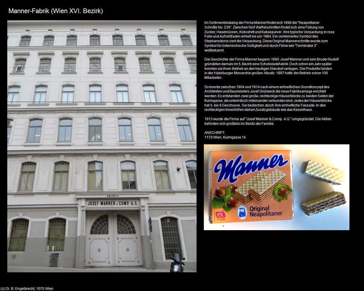 Manner-Fabrik (XVI. Bezirk-Ottakring) in Kulturatlas-WIEN