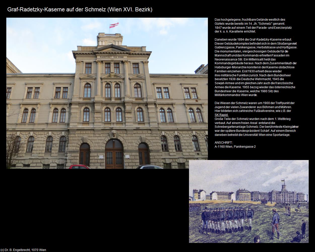 Graf-Radetzky-Kaserne auf der Schmelz  (XVI. Bezirk-Ottakring) in Kulturatlas-WIEN(c)B.Engelbrecht
