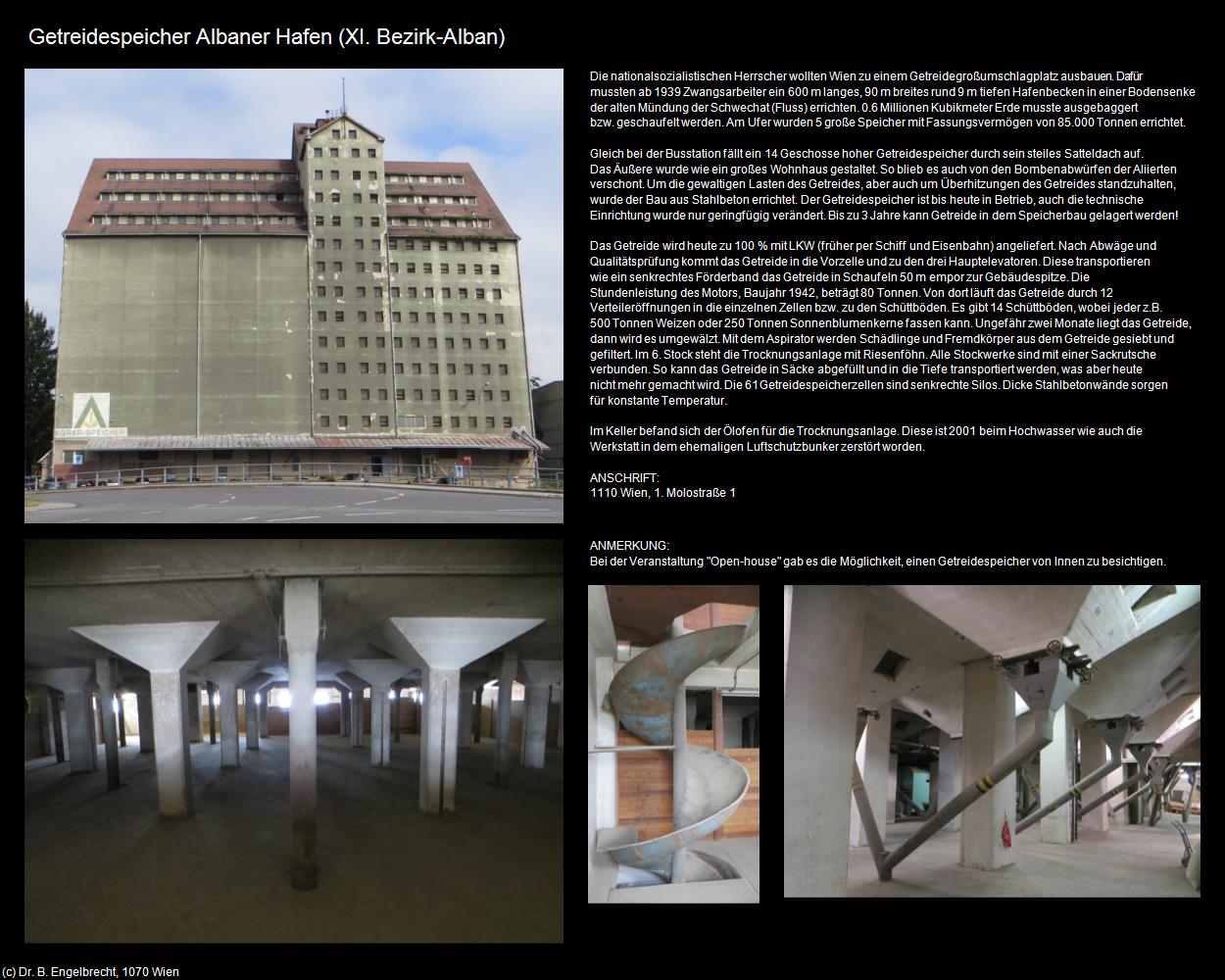 Getreidespeicher Albaner Hafen  (XI. Bezirk-Simmering) in Kulturatlas-WIEN