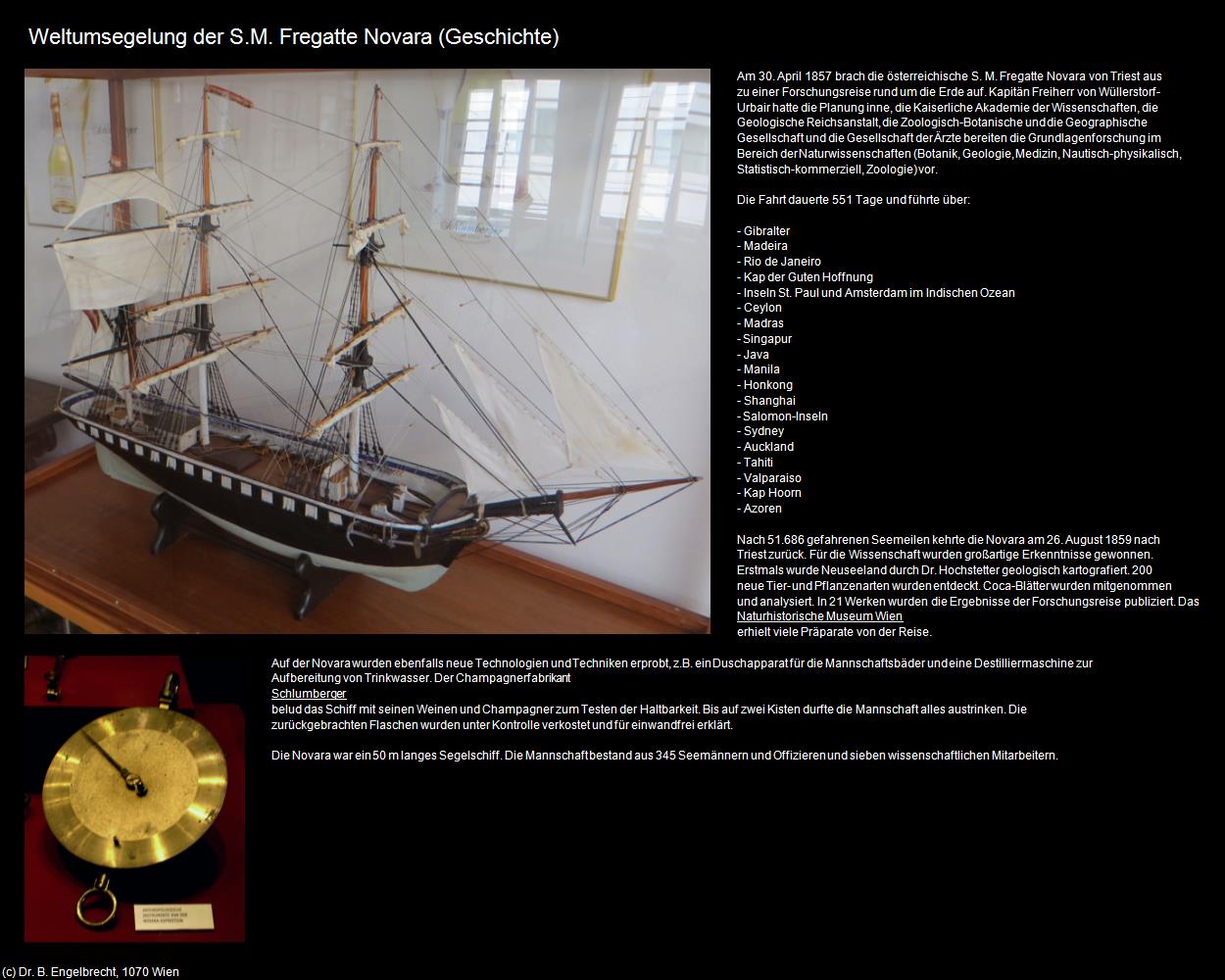 Weltumsegelung der S.M. Fregatte Novara (XIX. Bezirk-Döbling) in Kulturatlas-WIEN(c)B.Engelbrecht