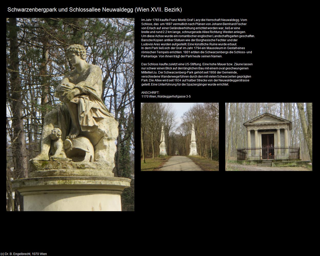 Schwarzenbergpark und Schlossallee Neuwaldegg (XVII. Bezirk-Hernals) in Kulturatlas-WIEN