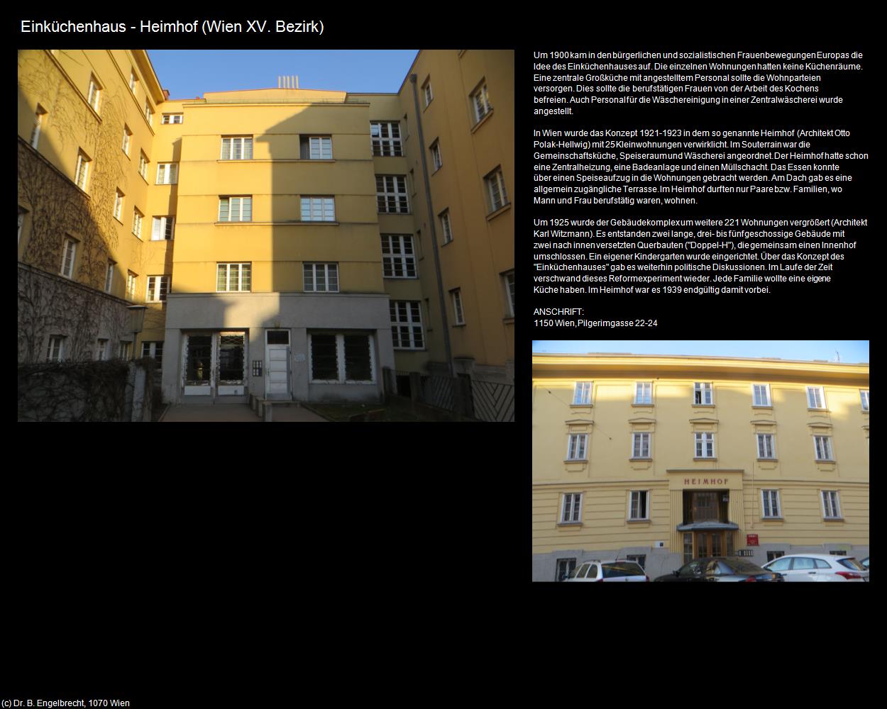 Einküchenhaus - Heimhof (XV. Bezirk-Fünfhaus) in Kulturatlas-WIEN