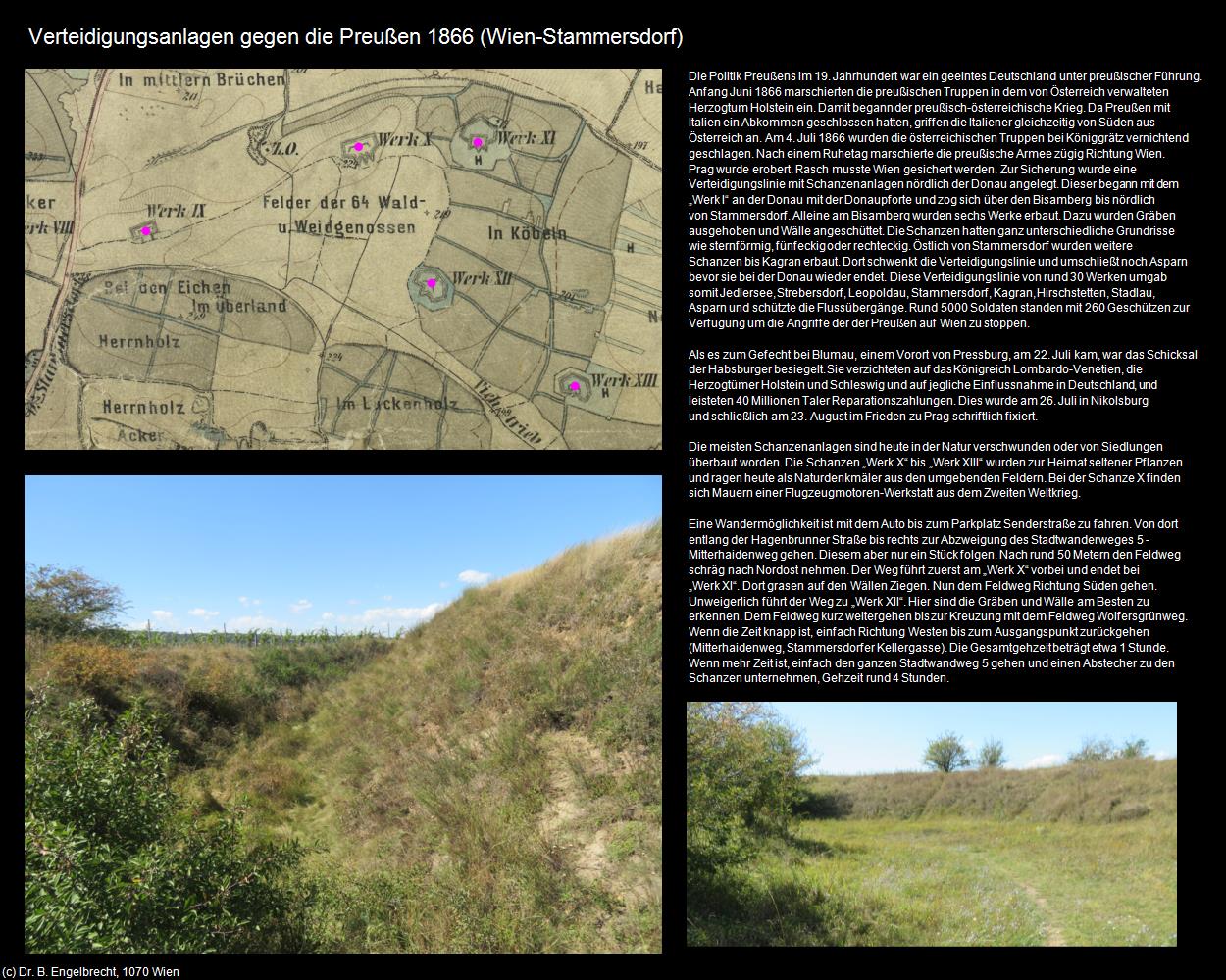 Verteidigungsanlagen gegen die Preußen 1866 (Wien-Stammersdorf) (XXI. Bezirk-Floridsdorf) in Kulturatlas-WIEN