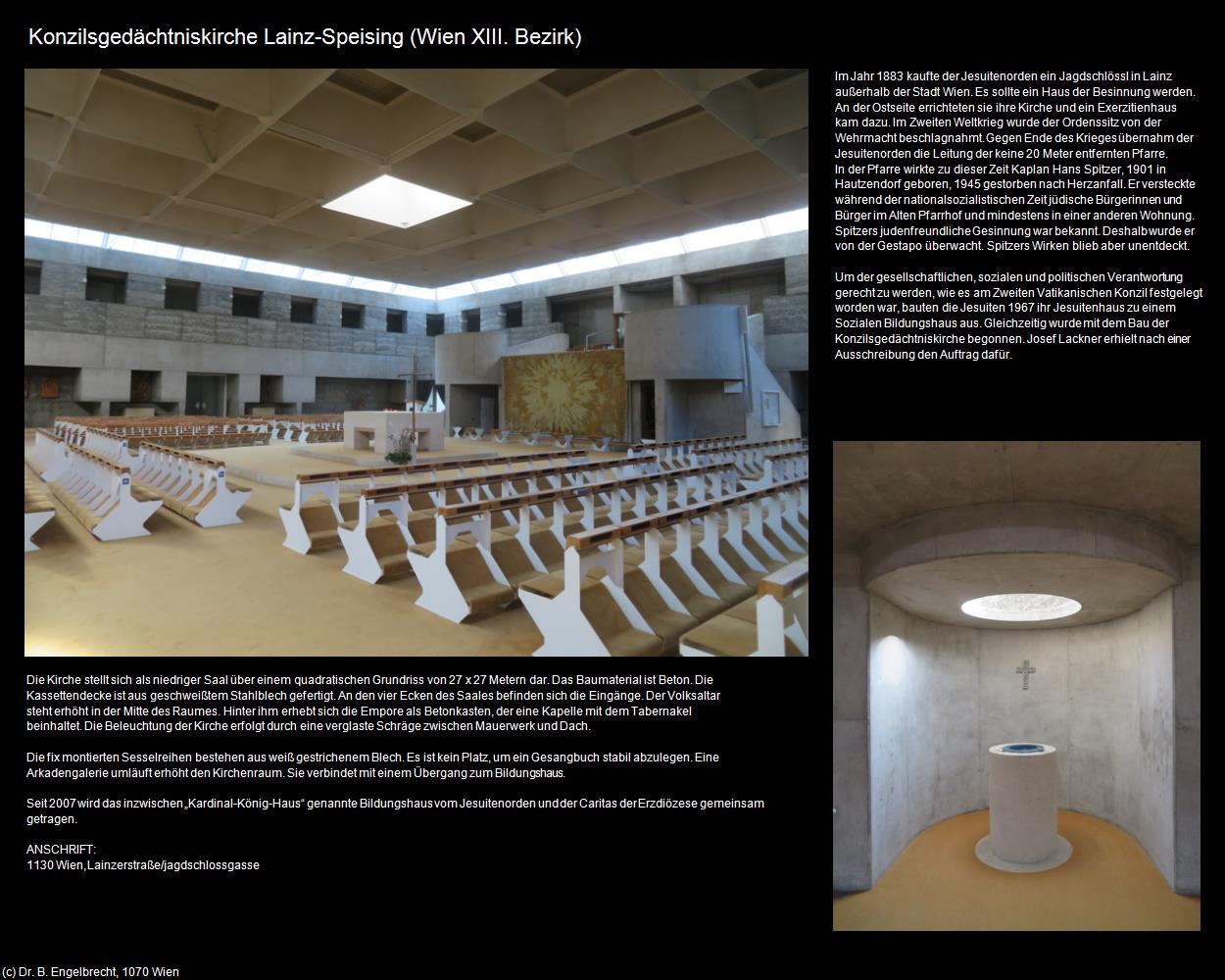 Konzilsgedächtniskirche Lainz-Speising (XIII. Bezirk-Hietzing) in Kulturatlas-WIEN