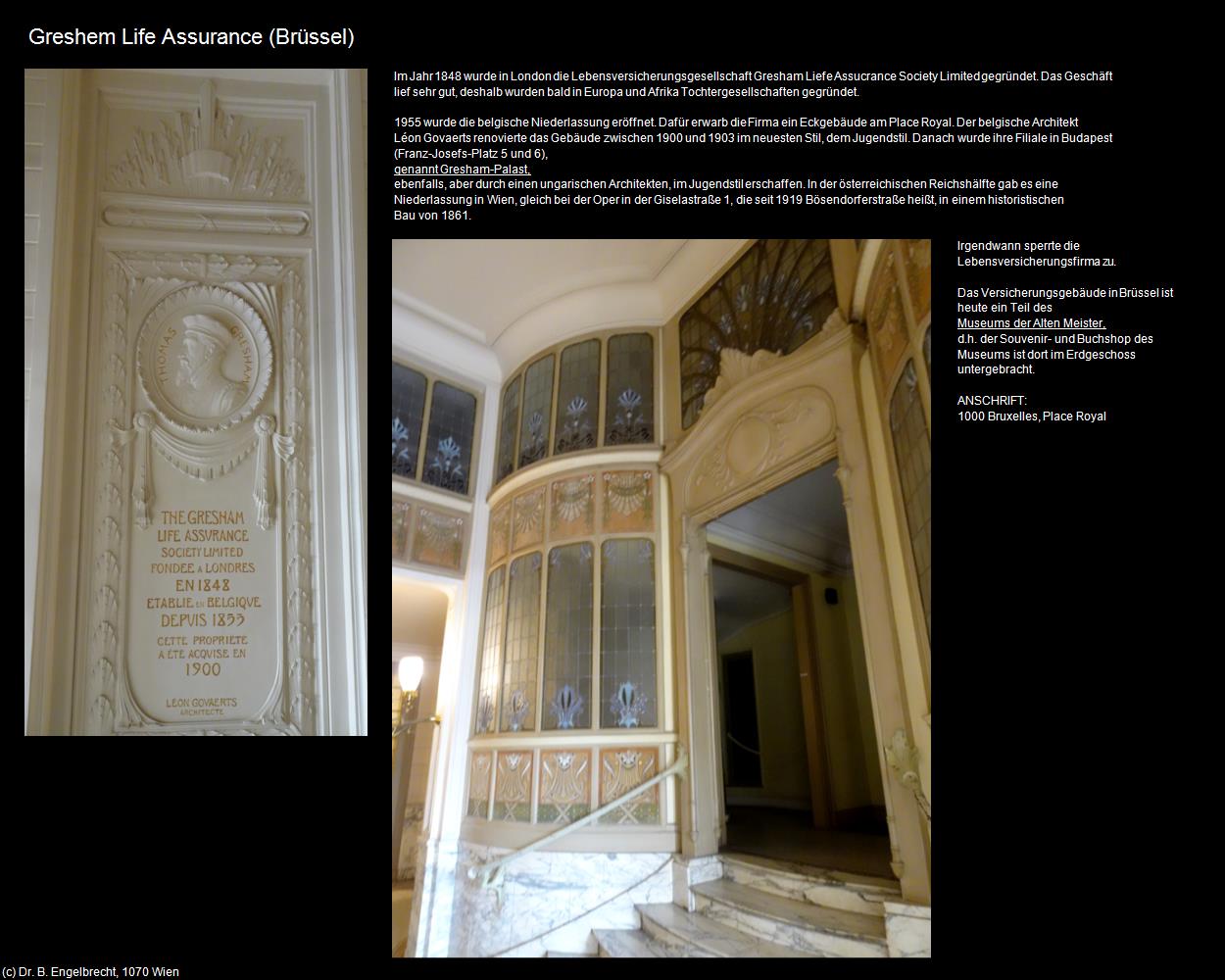 Greshem Life Assurance (Brüssel) in Kulturatlas-BELGIEN(c)B.Engelbrecht